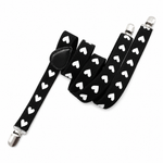 Kinky Pleasure - T292 - Suspender Hearts – Black & Red