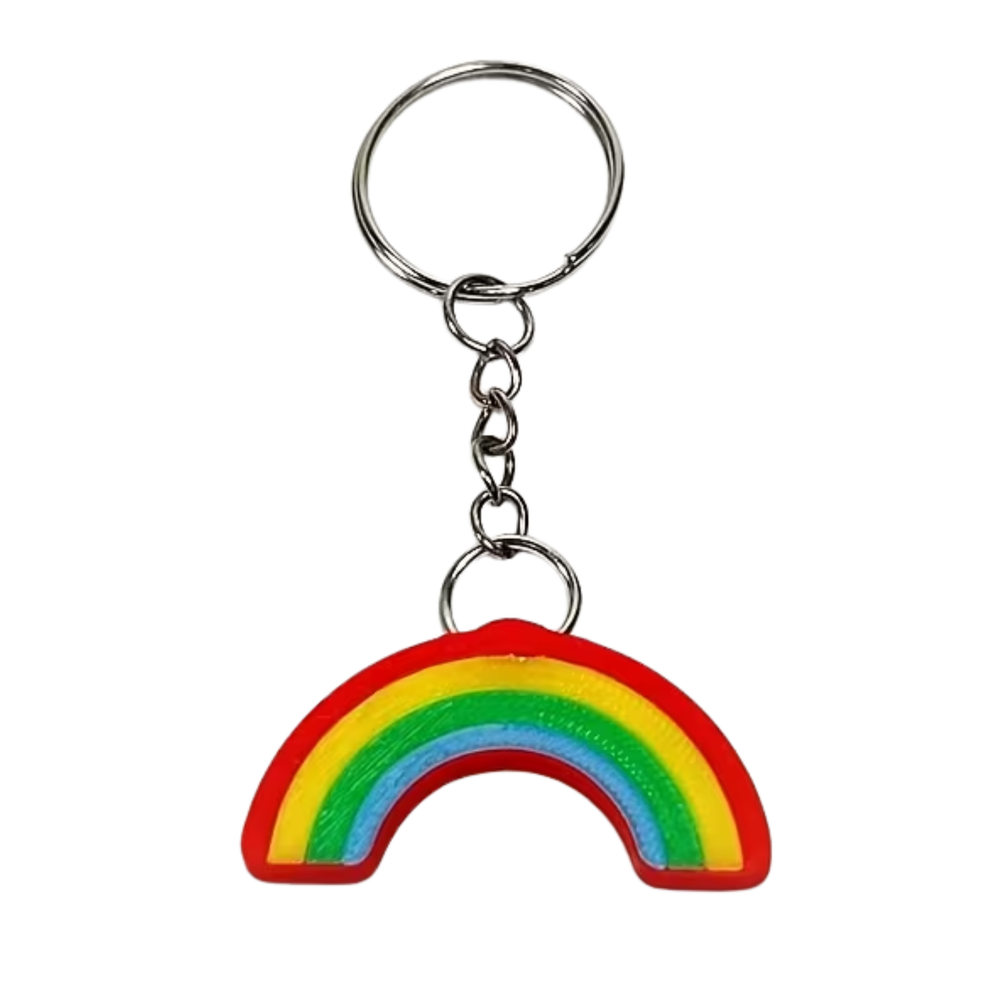 Kinky Pleasure - KPK074 - Rainbow Keychain – Pride Theme 3D Printed Design