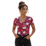 Peter Domenie Thin Red Shirt With Text Just A Kind Sizes: L / XL / XXL