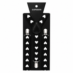 Kinky Pleasure - T292 - Suspender Hearts – Black & Red