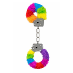 Power Escorts - BR206 - FurryCuffs - Hands – Rainbow, 28 cm