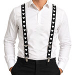 Kinky Pleasure - T292 - Suspender Hearts – Black & Red