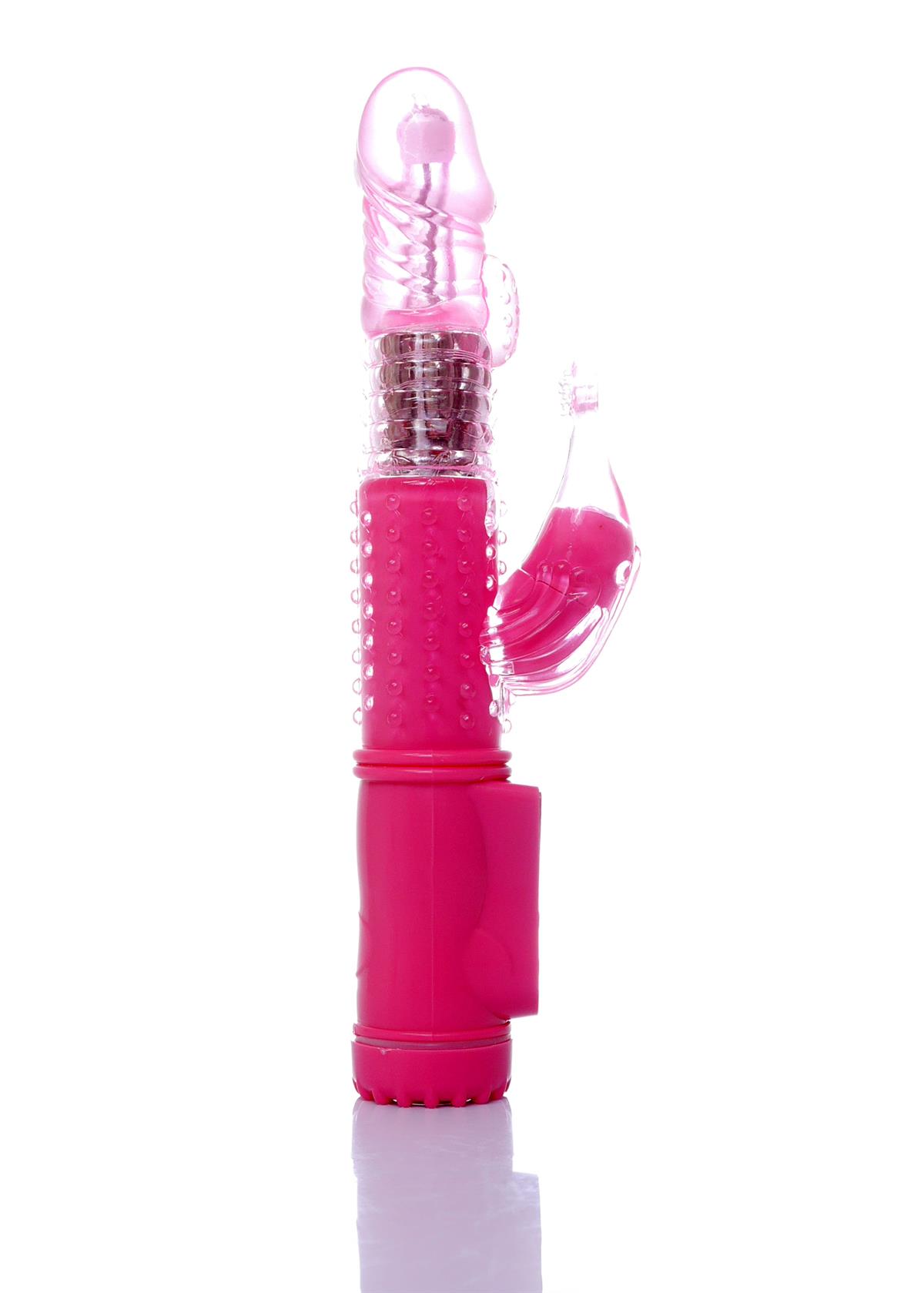 Bossoftoys - 26-00098 - Big - Powerful - Pink - Tarzan - Rabbit - 36 Function - Dolphin Vibrator - 22 cm - 8,7"