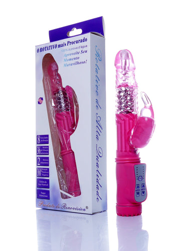 Bossoftoys -  26-00104 - Big - Powerful - Pink - Tarzan - Rabbit - Vibrator - 22cm - 8,7"