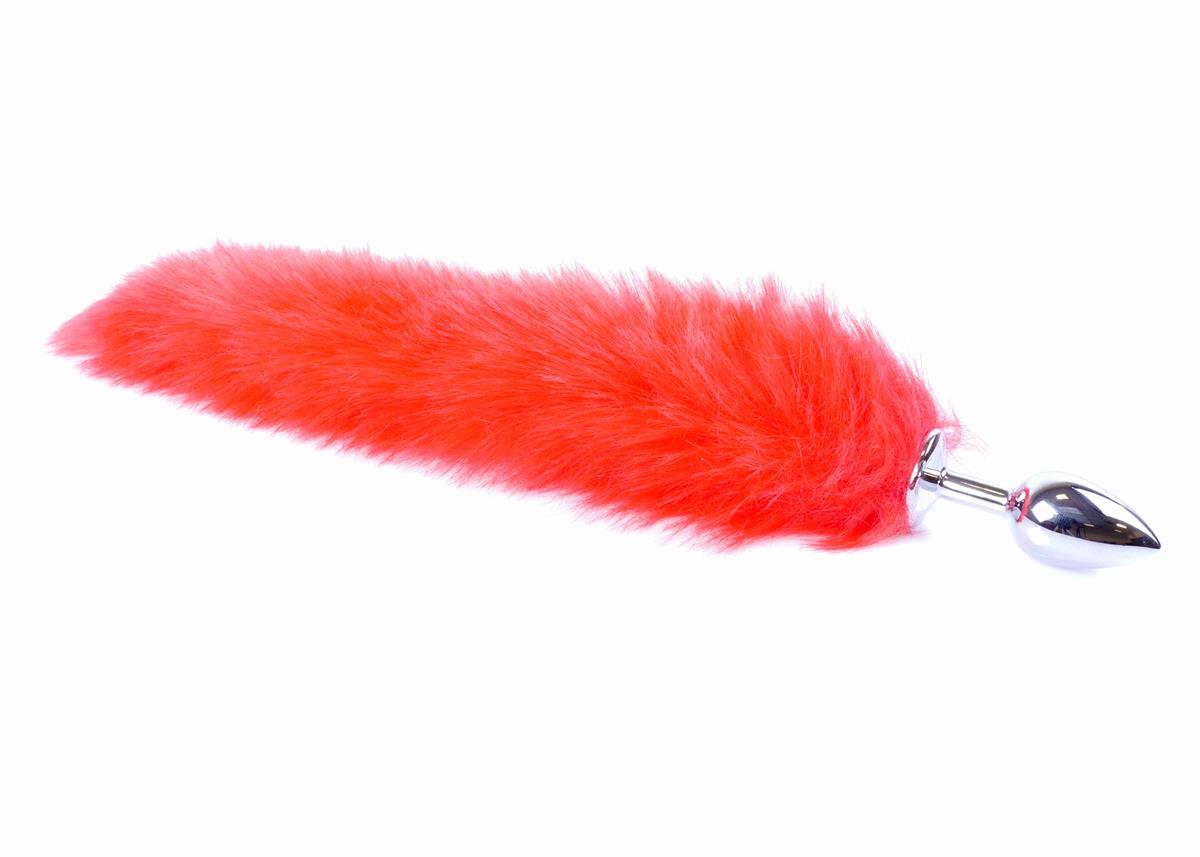 Bossoftoys - 26-00110 - foxtail - Plug with red tail - 45 cm - big size
