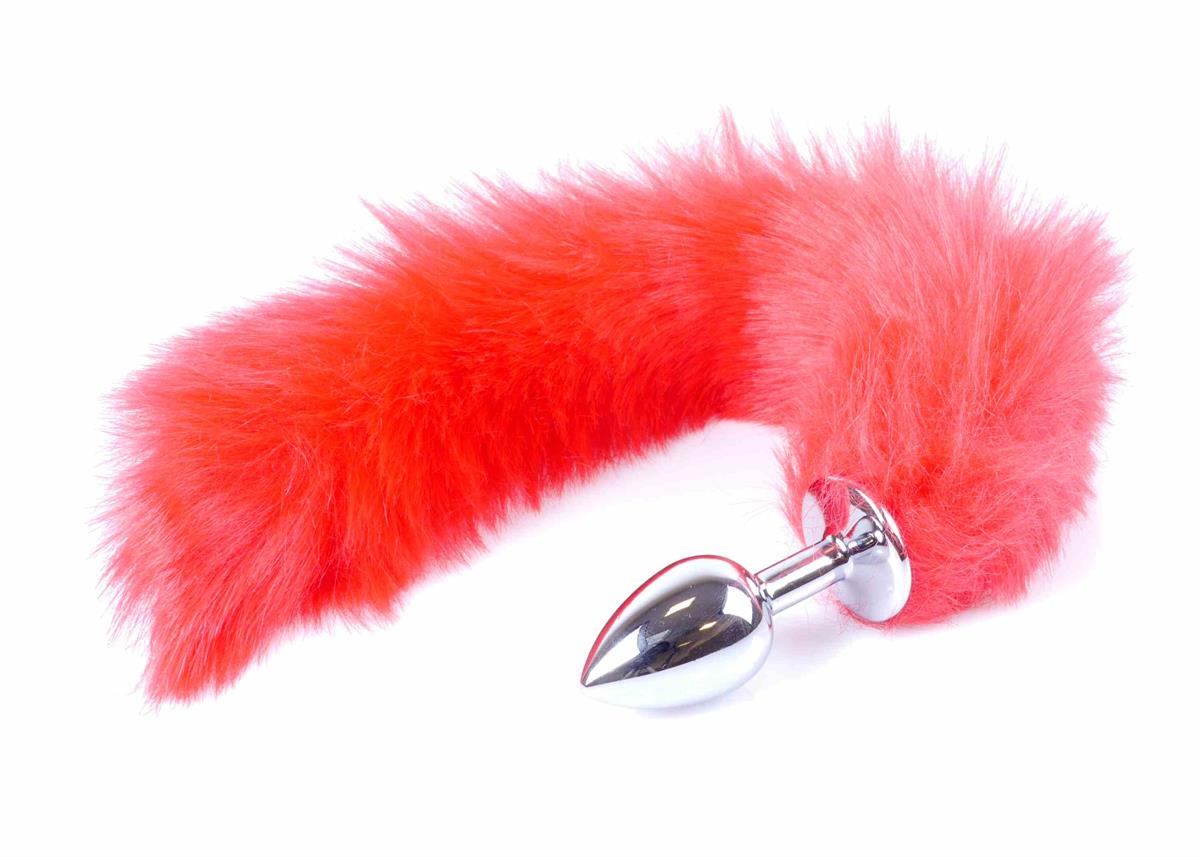 Bossoftoys - 26-00110 - foxtail - Plug with red tail - 45 cm - big size