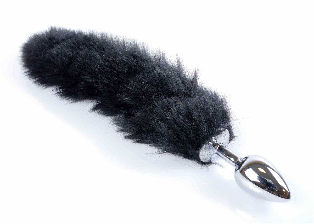Bossoftoys - 26-00111 - foxtail - Plug with black tail - 45 cm - big size
