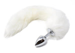Bossoftoys - 26-00112 - Plug with white fox tail - 45 cm - big size