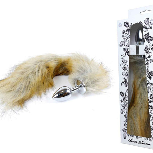 Boysoftoys - 26-00113 - Plug with brown  fox tail XL  - 45 cm - big size