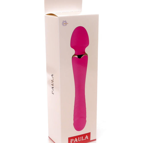 Boysoftoys - 26-00130 - Paula G spot  Massager vibrator - 36 Functions !! - 8 rotation functions - Silicone - good size 22 cm -  dia 3,7 cm - Rechargeable - attractive Colour box - Pink