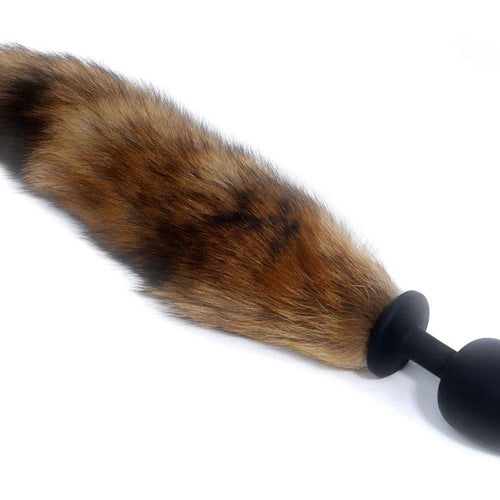 Boysoftoys - 26-00134 - foxtail - Silicone black Plug with brown tail - 45 cm - XXL  size
