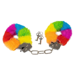 Power Escorts - BR206 - FurryCuffs - Hands – Rainbow, 28 cm