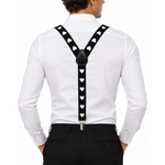 Kinky Pleasure - T292 - Suspender Hearts – Black & Red