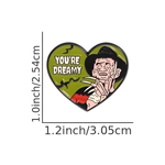 Kinky Pleasure – KPB089 – Metal Pin - You’re Dreamy – Horror Heart with Clawed Flirt