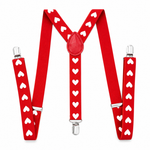 Kinky Pleasure - T292 - Suspender Hearts – Black & Red