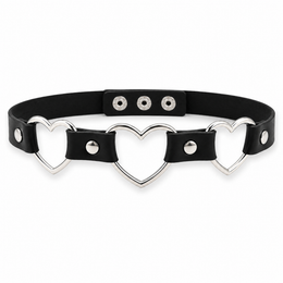 Kinky Pleasure - T190 - Choker 3 Hearts
