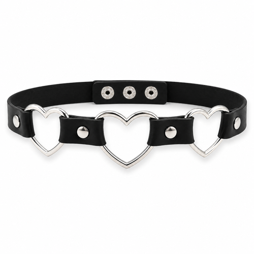 Kinky Pleasure - T190 - Choker 3 Hearts