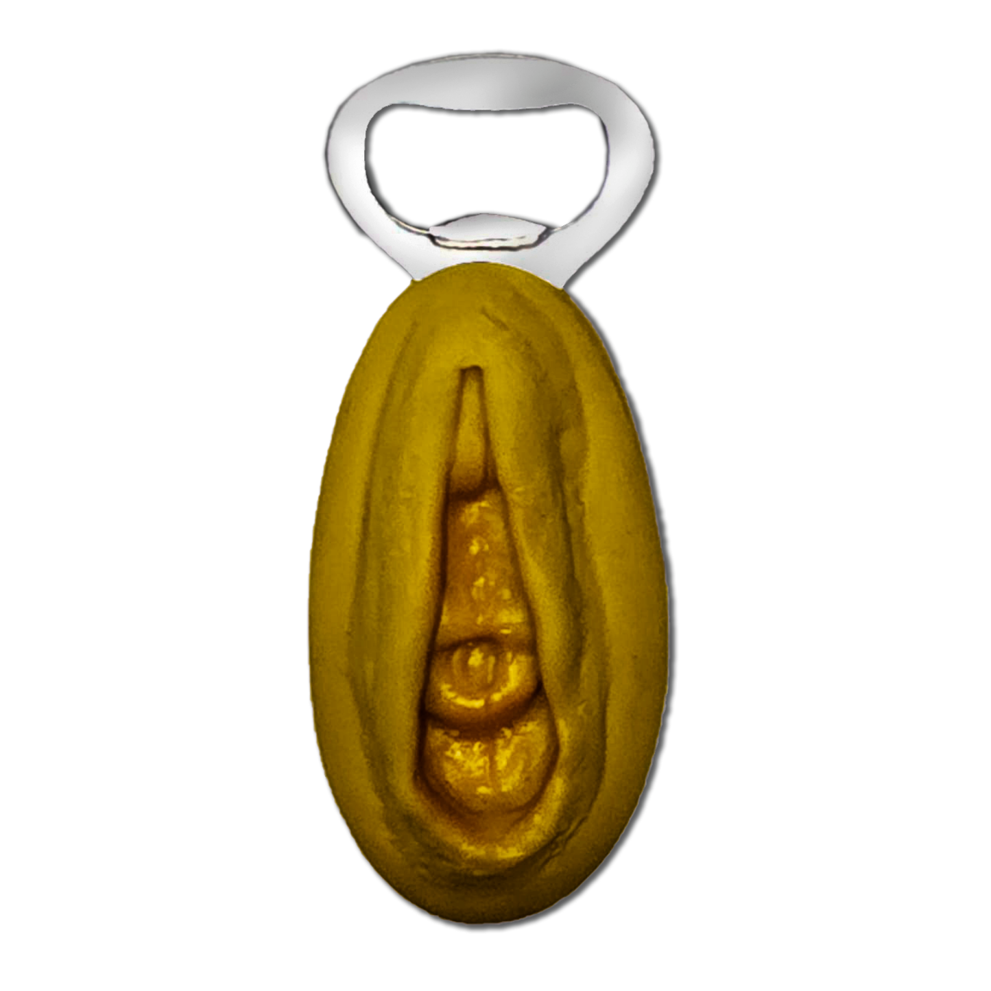 Kinky Pleasure - DS060 - Bottle Opener – Yellow Vulva Design