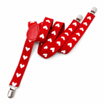 Kinky Pleasure - T292 - Suspender Hearts – Black & Red