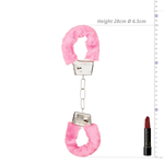 Power Escorts - BR206 - FurryCuffs - Hands – Pink, 28 cm