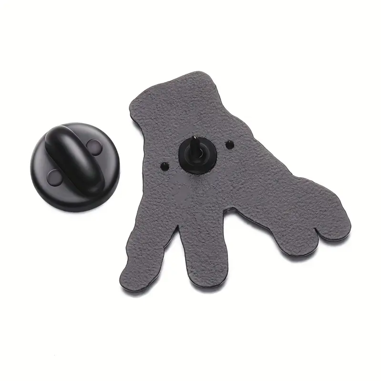 Kinky Pleasure – KPB088 – Metal Pin - Stitched Hand – Creepy Crawling Gothic Vibes