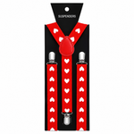 Kinky Pleasure - T292 - Suspender Hearts – Black & Red