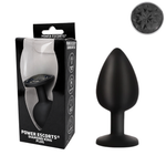 Power Escorts - BR135 - Diamond King - Silicone Butt Plug - Black - 7 Colours - 3 Sizes