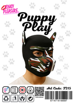 Kinky Pleasure - T215 - BDSM - Dog Mask - Camo Black