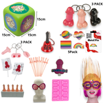 Kinky Pleasure - KP-MEGA50 - Mega Party Package – 50 Naughty Party Items