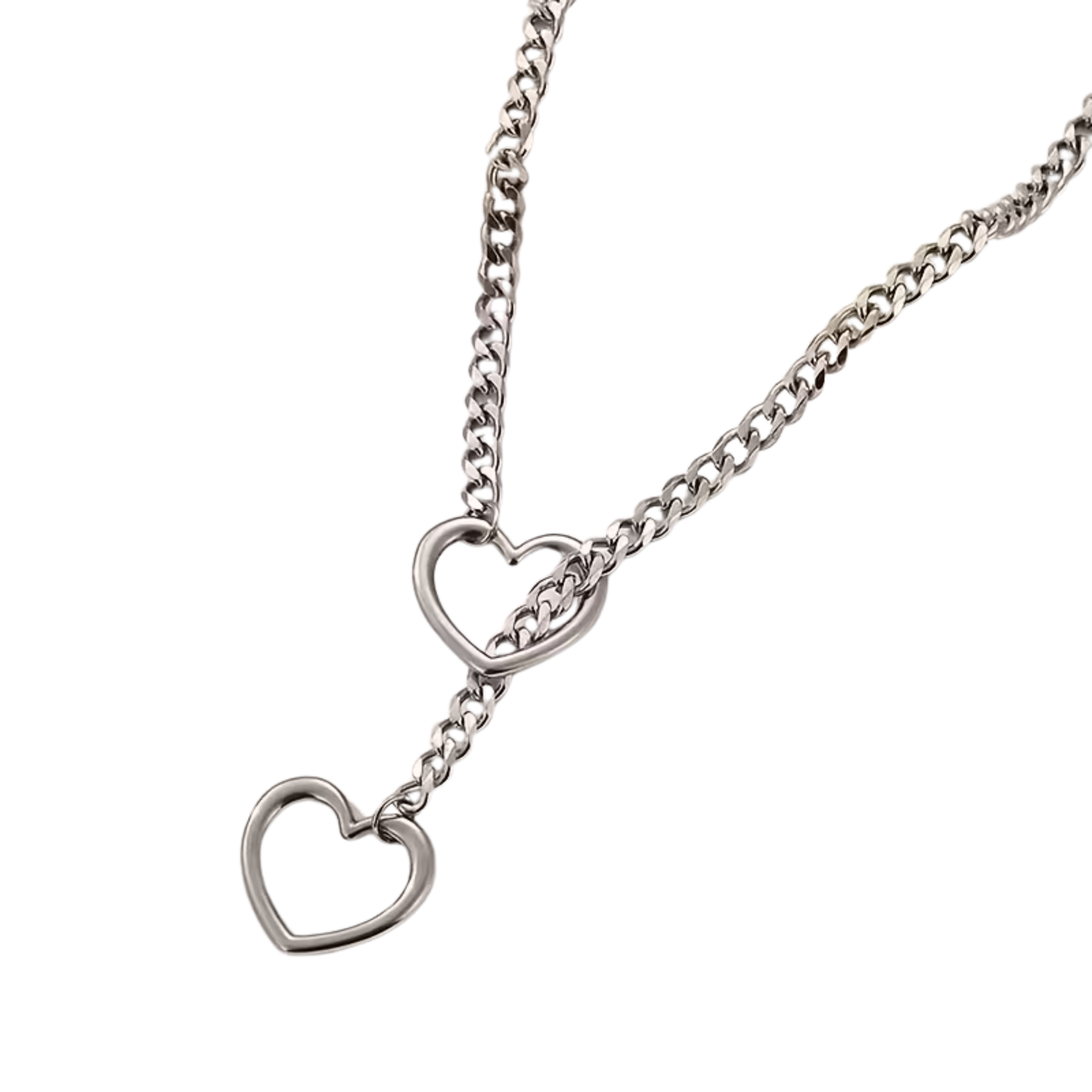 Kinky Pleasure - T269 - BDSM Necklace Choker Metallic Heart