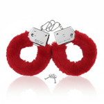 Power Escorts - BR206 - FurryCuffs - Hands – Red, 28 cm