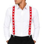Kinky Pleasure - T292 - Suspender Hearts – Black & Red