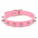 Kinky Pleasure - T083 - Spiked Choker - (With Spikes) - 3 Colours - 40cm