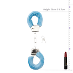 Power Escorts - BR206 - FurryCuffs - Hands – Blue, 28 cm