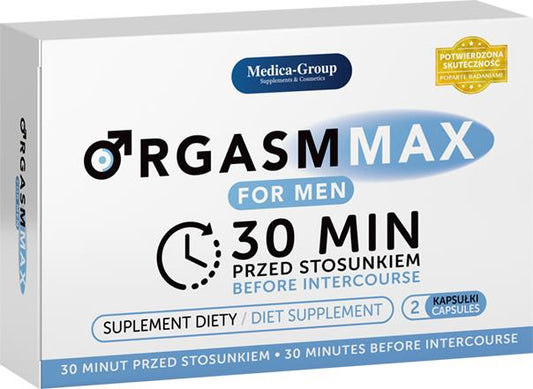 Medica - Orgasm Max - for Men - 2 pack - Capsules for strong Erection - Libidobooster