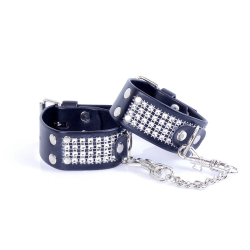 Boysoftoys - 33-00094 - Luxury Handcuffs - Wristcuffs with Diamond Stones - for Luxury Bondage games