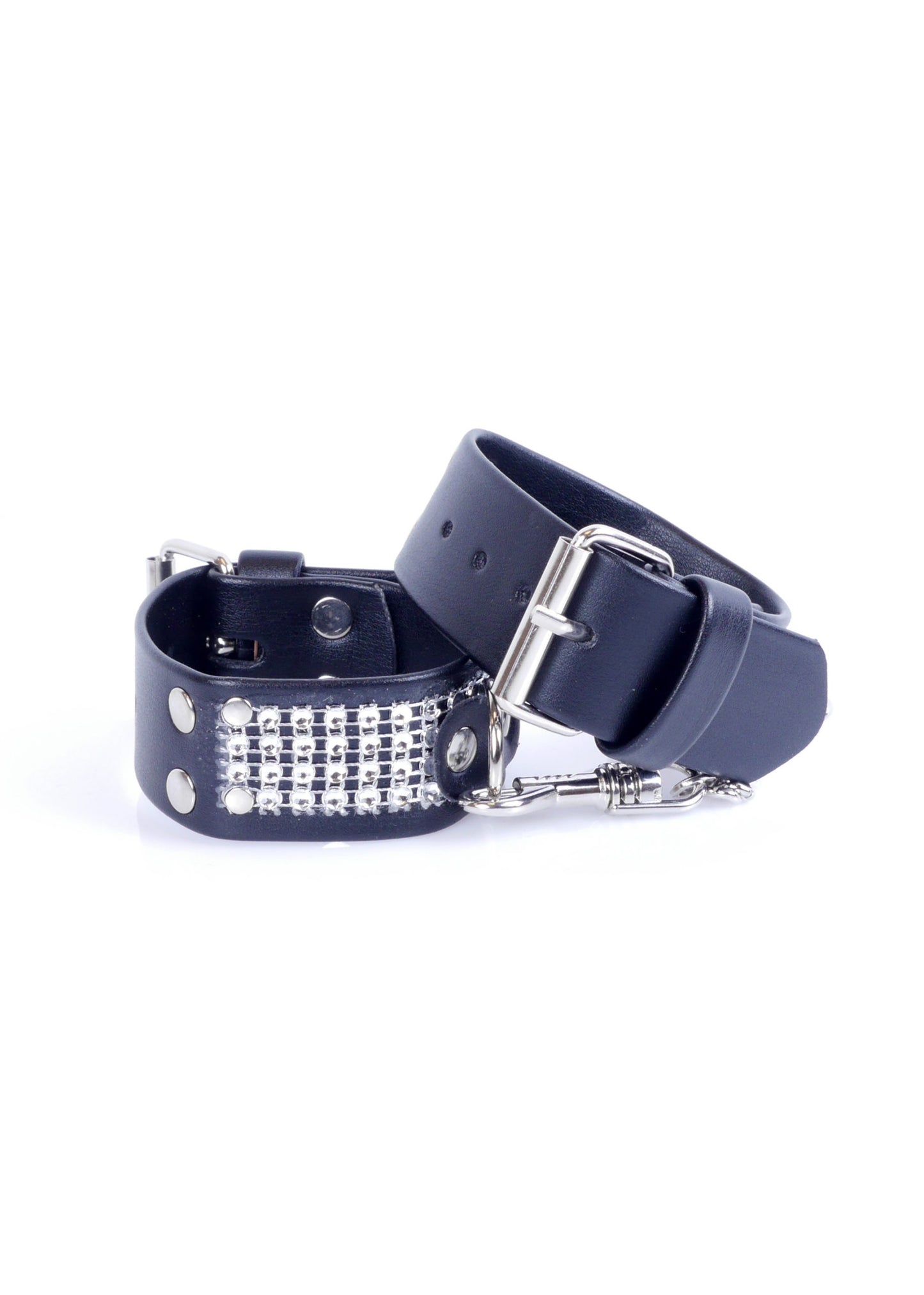 Bossoftoys - 33-00094 - Luxury Handcuffs - Wristcuffs with Diamond Stones - for Luxury Bondage games