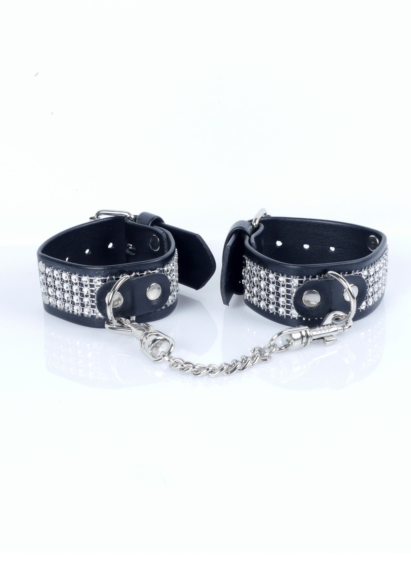 Bossoftoys - 33-00094 - Luxury Handcuffs - Wristcuffs with Diamond Stones - for Luxury Bondage games