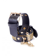 Boysoftoys - 33-00095 - Fetish - big size Handcuffs - Crystals - Gold - Adjustable