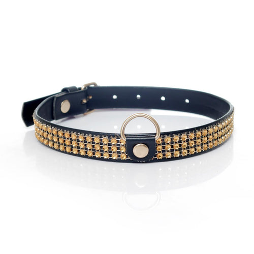 Boysoftoys - 33-00100 - Collar - Studs - Small - Gold - Diamonds