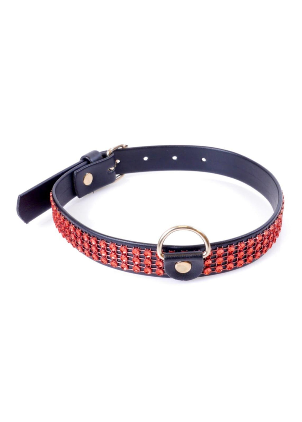 Boysoftoys - 33-00108 - Collar with crystals - Fetish Boss Series - 2 cm - Red