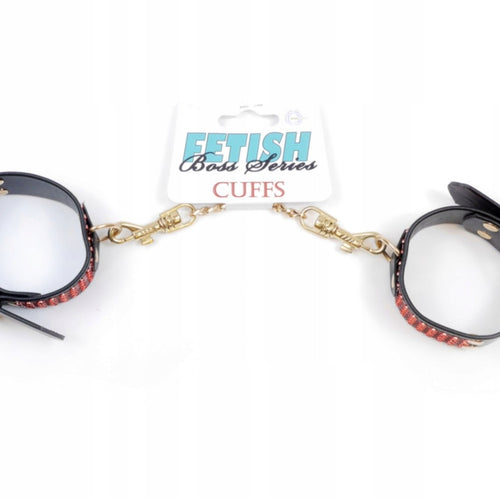 Boysoftoys - 33-00109 - Handcuffs with cristals - Fetish Boss Series - 3 cm - Red