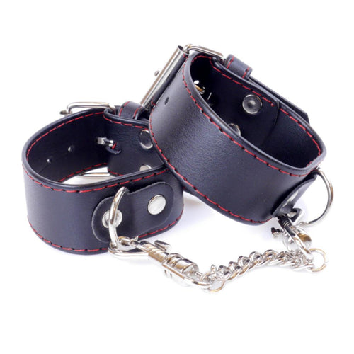 Boysoftoys - 33-00114 - Handcuffs - Studs - Wristcuffs  - 3 cm  - Red line