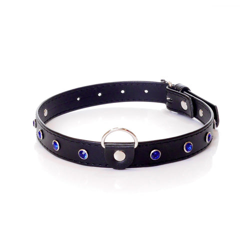Boysoftoys - 33-00118 - Fetish Boss Series Collar - 2 cm - navy blue crystal
