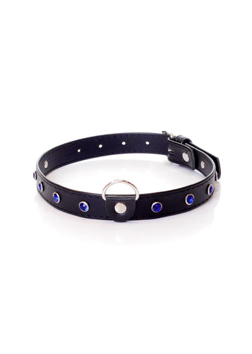Boysoftoys - 33-00118 - Fetish Boss Series Collar - 2 cm - navy blue crystal