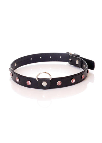 Boysoftoys - 33-00120 - Fetish Boss Series Collar - 2 cm - pink crystal