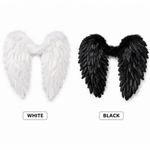Kinky Pleasure  - T293 - Angels Wings - 45x45cm - Black & White