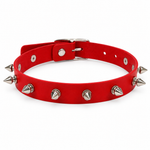 Kinky Pleasure - T083 - Spiked Choker - (With Spikes) - 3 Colours - 40cm