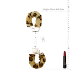 Power Escorts - BR206 - FurryCuffs - Hands – Leopard, 28 cm