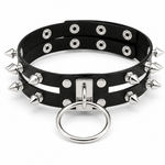 Kinky Pleasure - T175 - Choker Extreme With Spikes 2 Colours